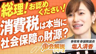教えて！国会解説　総理！お認めください！消費税は本当に社会保障の財源？塩入清香 【赤坂ニュース430】