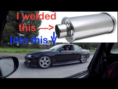 Installing a Vibrant Ultra Quiet Resonator in my 2JZ 240sx