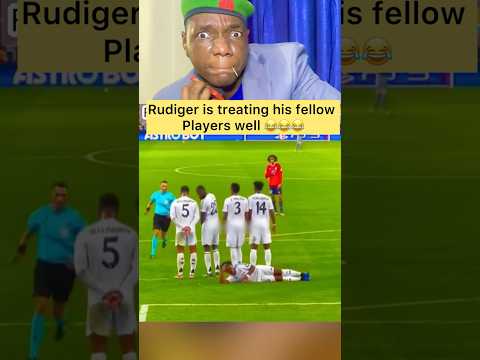 Rudiger is treating his fellow player well #footballlovers #footballfans #chelsea #chelseafc