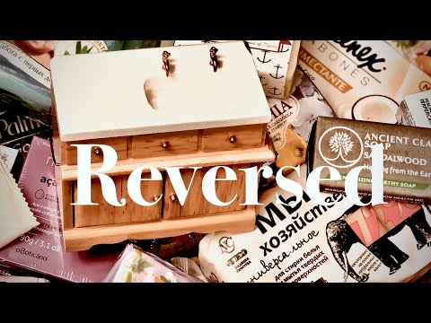 REVERSED 🖤 Everything AND the Kitchen Sink ASMR Soap Haul Re-Wrapping Re-Boxing International Soaps