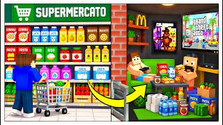 COSTRUIAMO UNA BASE SEGRETA NEL SUPERMERCATO! - Minecraft ITA