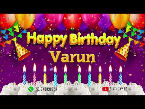 Varun Happy birthday To You - Happy Birthday song name Varun 🎁