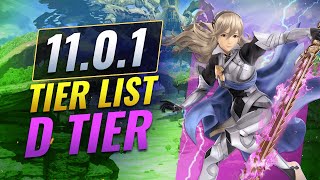 D TIER Characters In Smash Ultimate - 11.0.1 Tier List
