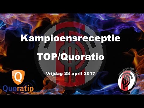 Kampioensreceptie TOP/Quoratio 2017