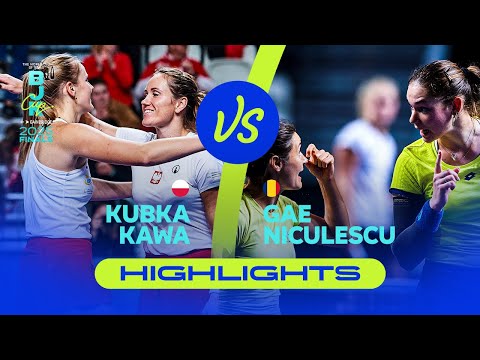 Kubka/Kawa (POL) vs Gae/Niculescu (ROU) | 2025 BJK Cup Play-offs | Match Highlights