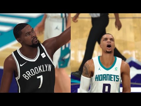 NBA 2K20 Kevin Durant My Career:Playoffs-R1G3 KD AND KYRIE COMBINED FOR 64 POINTS!!!