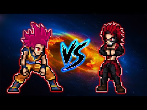 😈RED RIOT OP VS GOKU LB V.6 OP IN JUMP FORCE MUGEN