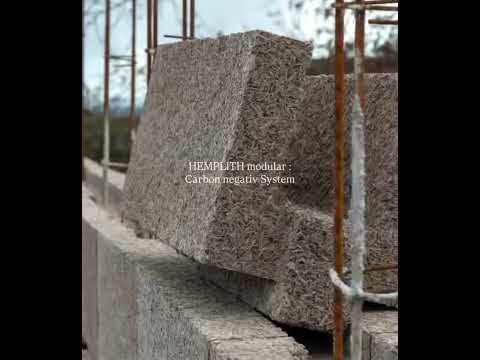 Модульна будівельна система з конопляного бетону для сталого будівництва