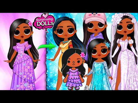 Encanto Isabela Best Clothes Switch Up & Transformations  - DIY Paper Dolls & Crafts