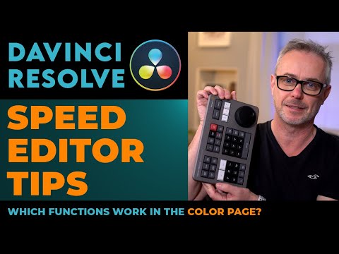 Speed Editor QUICK tips PLUS - can I use it in the Color Page? #speededitor