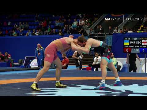 1/8 Final FS 79 kg TYMUR ROMANIUK (UKR) - NIKA KENTCHADZE (GEO)