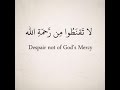 EMOTIONAL Quran Recitation - 'Despair not of the ...