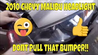 2010 Chevy Malibu headlight bulb replacement, don