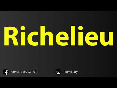 How To Pronounce Richelieu