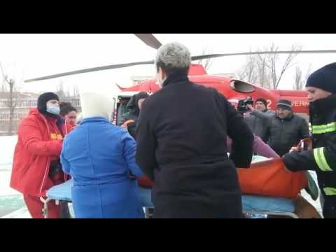 Bătrânul diin Dumbrăveni, adus la Spitalul Județean Constanța, cu elicopterul SMUD