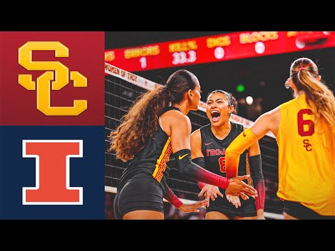 USC vs Illinois Full Game Women's College Volleyball 2025