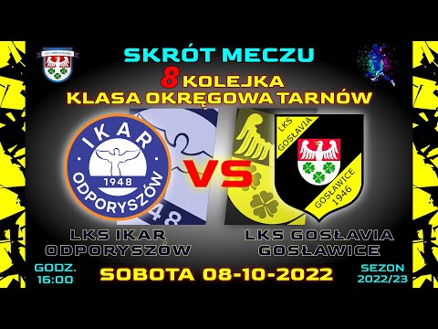 IKAR ODPORYSZÓW VS GOSŁAVIA GOSŁAWICE 08-10-22 KLASA OKRĘGOWA TARNÓW