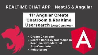 Angular: Create Chatroom &amp; Realtime Usersearch by Username | Realtime Chat App | 11/17
