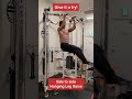 Give it a try! Side to side Hanging leg raise #Shorts