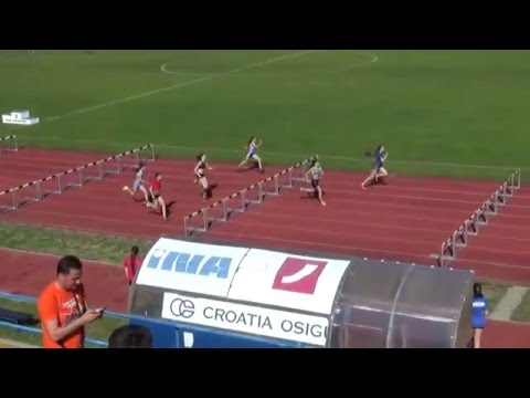 100m prepone [Ž], Marta Bošnjak - Ekipno prvenstvo Hrvatske za kadete i kadetkinje 2016