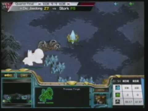 Stork vs Jaedong @ WCG 2008 Grand Finals - Set 3 - Part 1/2