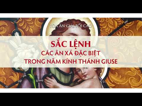 Sắc lệnh các Ân xá đặc biệt trong Năm kính Thánh Giuse