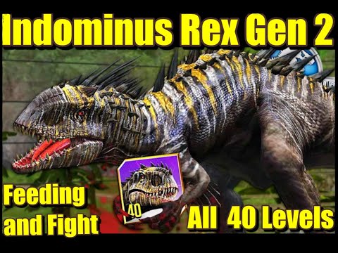 INDOMINUS REX GEN 2 Max  Level 40 - Jurassic World The Game