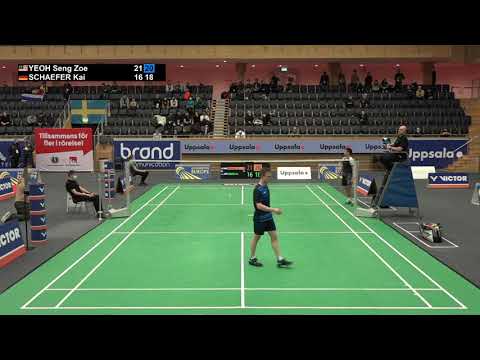 Match point - Yeoh Seng Zoe vs Kai Schaefer - MS, SF - Swedish Open 2022