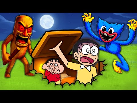 Nobita Surviving 100 Days in Bunker! 😱