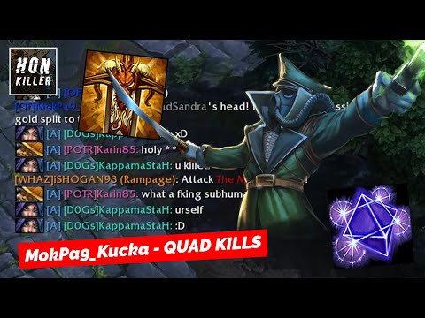 HoN Scout DOOM BRINGER with GEOMETER'S BANE - QUAD KILLS