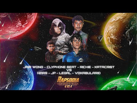 JAIR WONG C.BEAT RICHIE KATACRIST vs VOKBULARIO HARS JP LEGAL (CUARTOS) || RAPSODIA INFINITY WAR 4V4