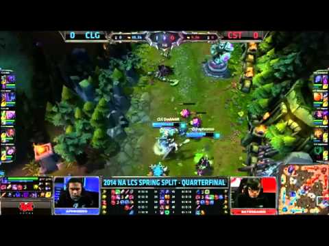 CLG vs Team Coast | Game 1 - Quarterfinals | 2014 NA LCS Spring Split Playoffs [HQ]