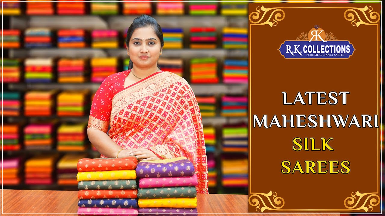 <p style="color: red">Video : </p>Maheshwari silk sarees@R K COLLECTIONS 2022-01-26
