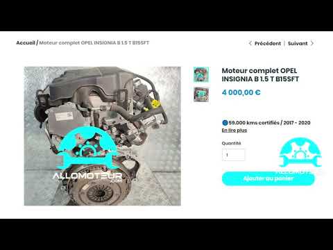 ALLOMOTEUR - Moteur complet OPEL INSIGNIA B 1.5 T B15SFT