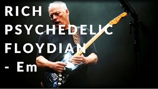 Video thumbnail of "Rich Psychedelic Floydian Guitar Backing Track in Em"