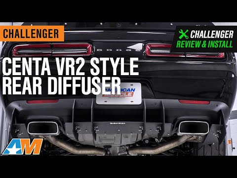 2015-2021 Challenger Centa VR2 Style Rear Diffuser; Matte Black Review & Install