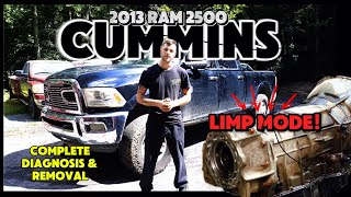 2013 2500 RAM CUMMINS - COMPLETE DIAGNOSIS & TRANSMISSION REMOVAL - STUCK IN LIMP MODE!