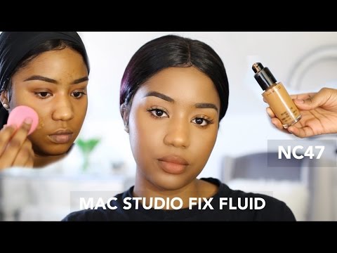 NEW MAC NC47 STUDIO FIX FLUID FOUNDATION | TALKOFBEAUTY XOXO