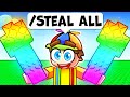I Stole RAINBOW FRUITS In Grow A Garden