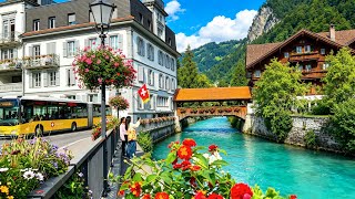 Autumn Has Arrived In Interlaken Town Switzerland🇨🇭Swiss TOWN Walking Tour 