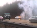 Ford Focus ON FIRE - M27 Motorway - YouTube