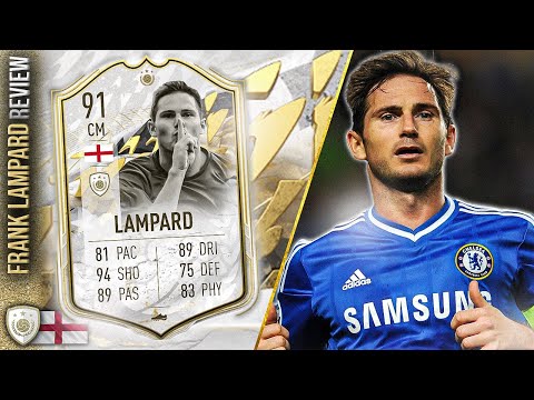91 PRIME ICON MOMENTS FRANK LAMPARD PLAYER REVIEW! UNDERRATED ICON? FIFA 22 ULTIMATE TEAM