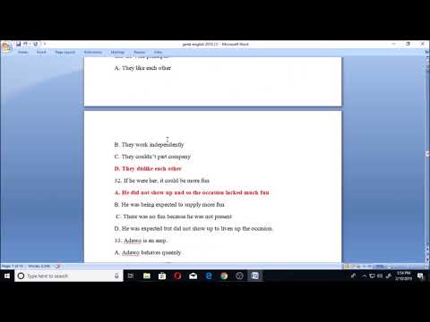 JAMB Past Questions 2018 English Language