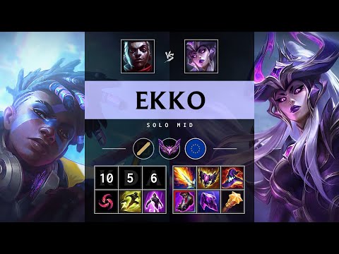 Ekko Mid vs Syndra - EUW Master Patch 25.19
