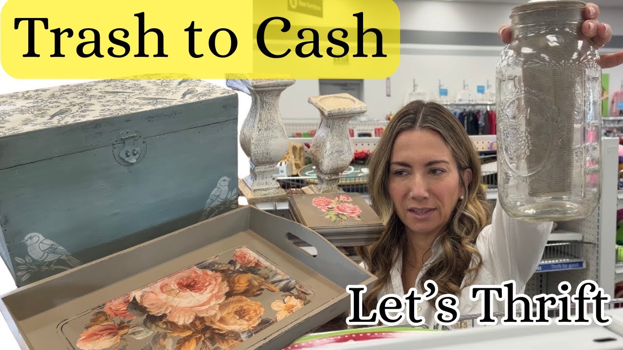 Goodwill Trash to Cash - Thrift Home Decor - Flipping for a Profit 