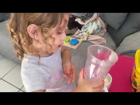 Preparando mi propia leche con nesquik de chocolate