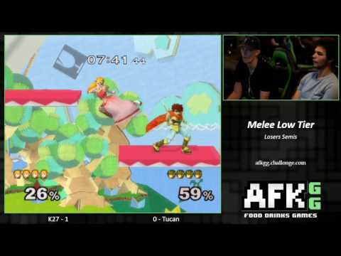 Melee - Low Tier Bracket - Tucan (Roy) vs K27 (Zelda) - Losers Semis at AFK Weekly 2