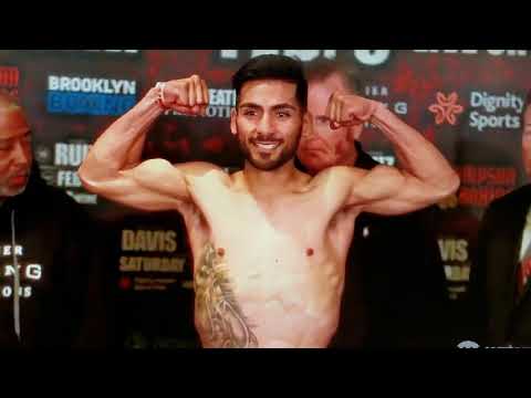Weighin Mario Barrios vs. Richard Zamora #DavisRuiz