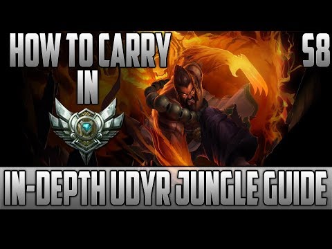 (Patch 8.2) In Depth Udyr Tiger Stance Jungle Guide - How To Get Out Of Silver In League of Legends