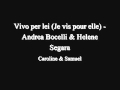 Vivo per lei (Je vis pour elle) - Andrea Bocelli ...